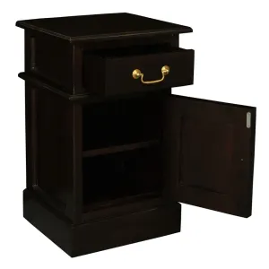 CT Tasmania Solid Timber 1 Door 1 Drawer Bedside Table thumbnail 11