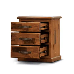 VI Jamaica Solid Timber 3 Drawer Bedside Table thumbnail 5