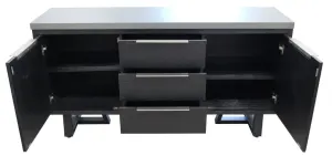 VI Maze Concrete Top Solid Timber 2 Door 3 Drawer Buffet thumbnail 3