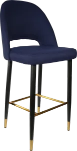 FL Semifreddo Fabric Upholstered Metal Leg Hospitality Bar Stool thumbnail 4