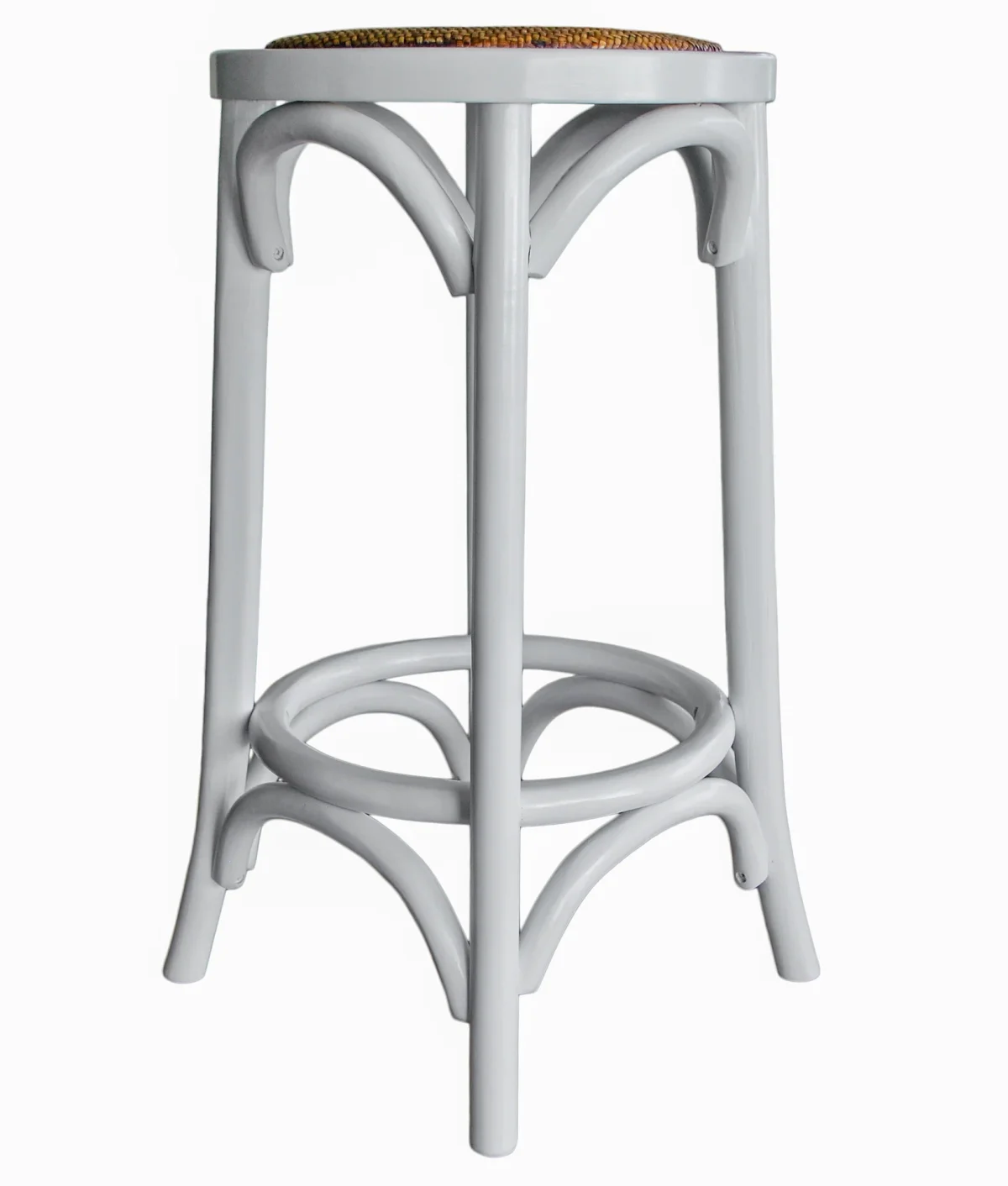 MF Rattan Seat Breakfast Stool