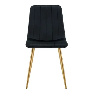 BT Theo 2 Faux Leather Upholstered Metal Leg Dining Chair thumbnail 3