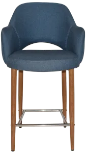 EZ Albury Upholstered Barstool with Light Oak Legs thumbnail 13
