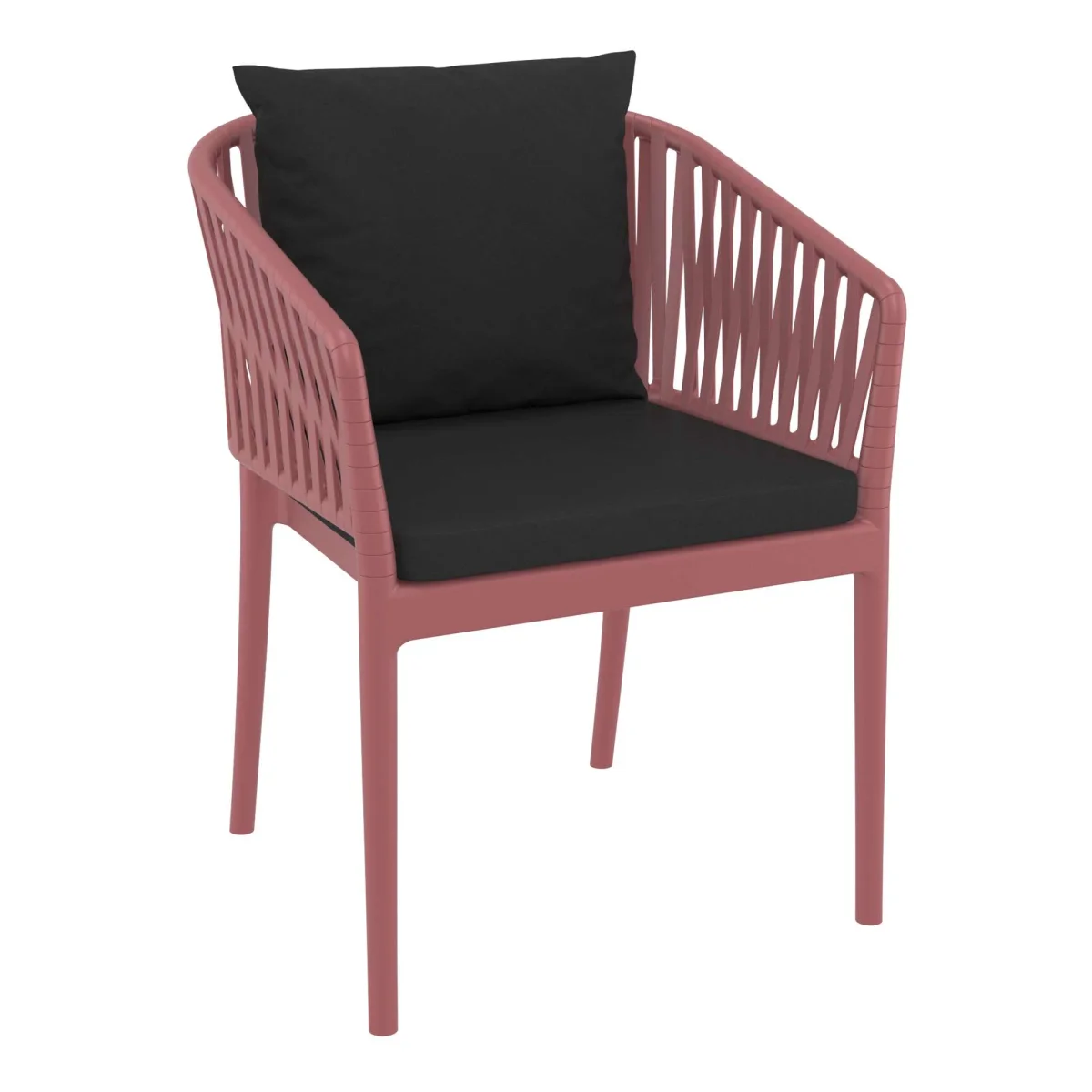 FL Siesta Portofino Hospitality Outdoor Stackable Armchair