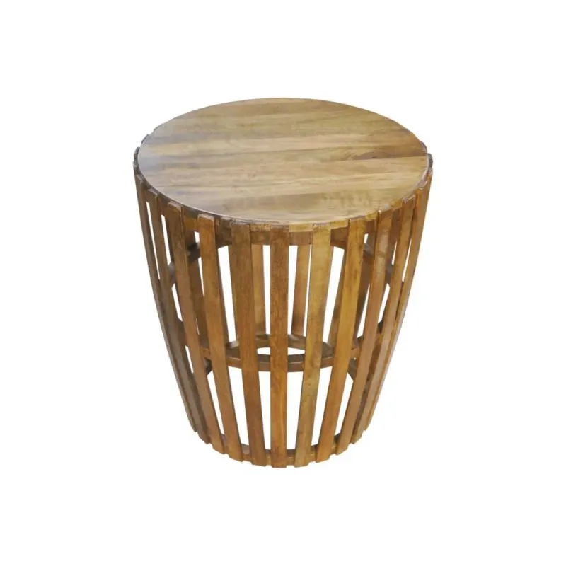 CR Laguna Solid Timber Round Side Table