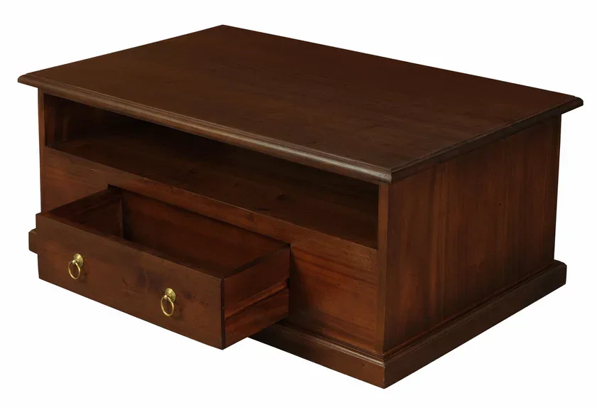 CT Tasmania Solid Timber 2 Drawer Coffee Table