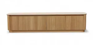 MD Elegant Solid Timber Natural Stone Top 4 Door TV Unit thumbnail 2