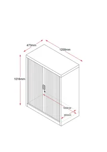 RL GO Tambour Sliding Door Cupboard with 5 Shelves thumbnail 5