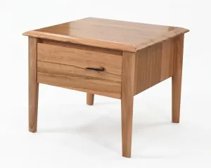 MD Sevres Marri Timber Lamp Table with 1 Drawer thumbnail 1