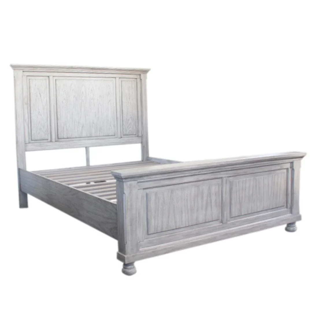 BT Pasadena King & Queen Beds-Aged Black & Grey Sonoma