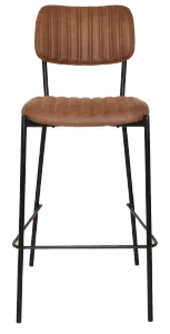 EZ STOOL KANSAS BLACK - EASTWOOD TAN (BACK & SEAT) thumbnail 2