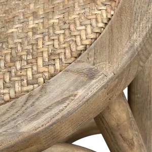 MF Grey Bahamas Rattan Back & Seat Counter Stool thumbnail 3