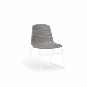 OL Sofia PU Leather Upholstered Sled Base Breakout Chair thumbnail 3