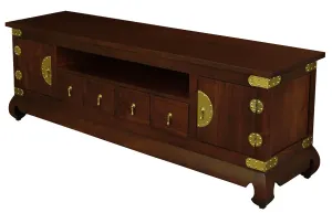 CT Dynasty Solid Timber 2 Door 4 DVD Drawer Entertainment Unit thumbnail 5