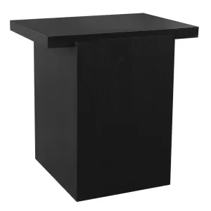 CT Hudson Block Solid Mahogany Timber Square Side Table thumbnail 3