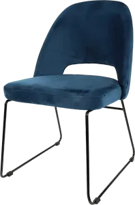 FL Semifreddo Velvet Upholstered Sled Base Hospitality Chair thumbnail 3