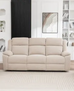 VI Dream 3 Seater Fabric Electric Recliner Lounge with Dropdown Table thumbnail 1