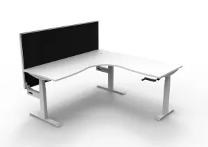 RL Boost Crank Height Adjustable Corner Workstation with SHUSH30 Screen thumbnail 10