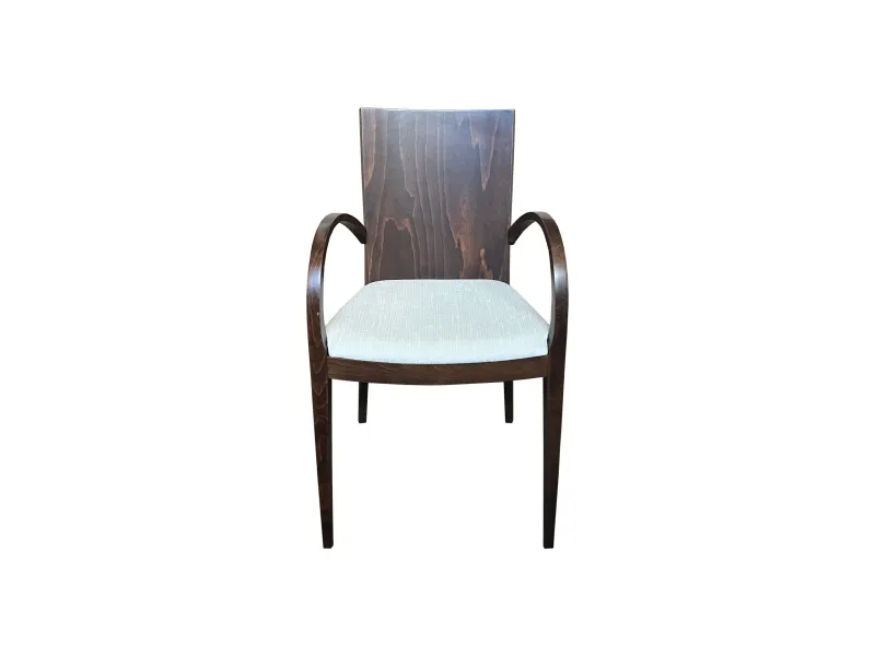 MF Leonardo Timber Leg Fabric Seat Dining Chair