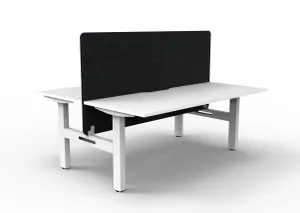 RL Boost Static 2-User Double Sided Workstation with Black Eco Panel Screen thumbnail 11