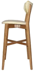 EZ Rialto Light Oak Stained Solid Timber Framed Barstool thumbnail 4