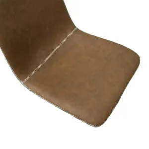 VI Silvester PU Leather Upholstered Metal Leg Bar Stool thumbnail 3