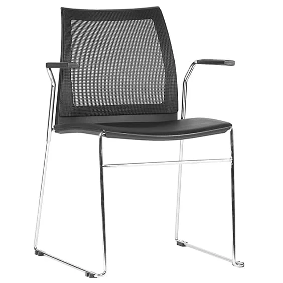 ST Vinn Mesh Back Sled Base Hospitality Stackable Chair