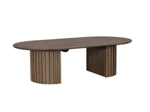 MD Hobart Solid Timber D End Coffee Table thumbnail 1
