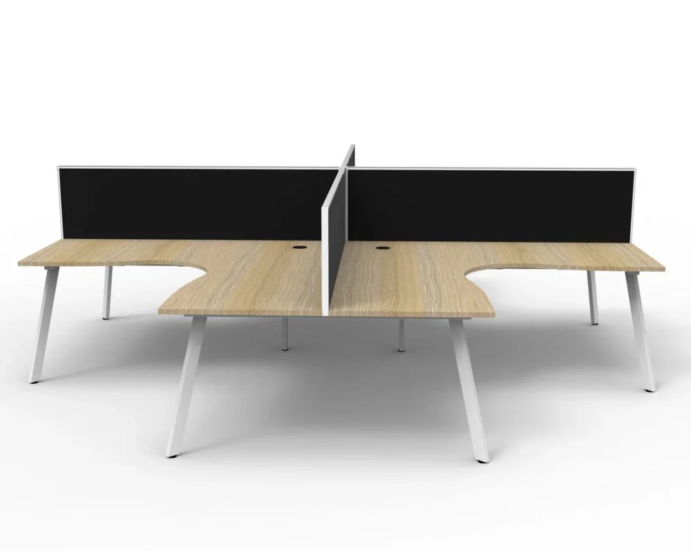 RL Eternity Workstation for 4 Users with SHUSH30 Screen