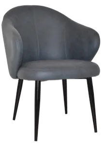 EZ ARM CHAIR HUGO METAL BLACK thumbnail 1