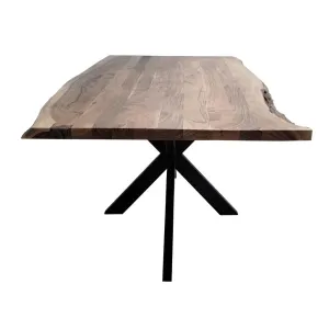 VI Elba Solid Timber Top with Metal Base Dining Table thumbnail 5