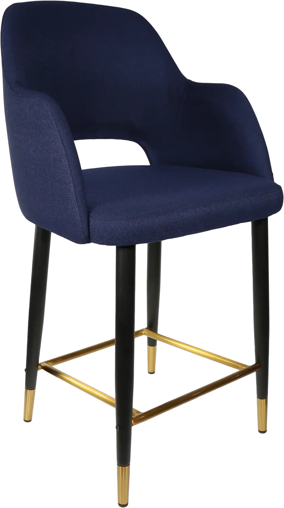 FL Sorbet Fabric Upholstered Metal Leg Hospitality Counter Stool
