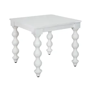 CR Carob Solid Timber Turned Leg Side Table thumbnail 3
