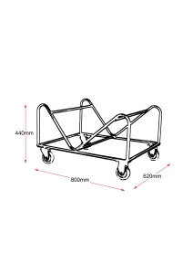 RL Z Metal Trolley for Hospitality Stackable Chair thumbnail 5