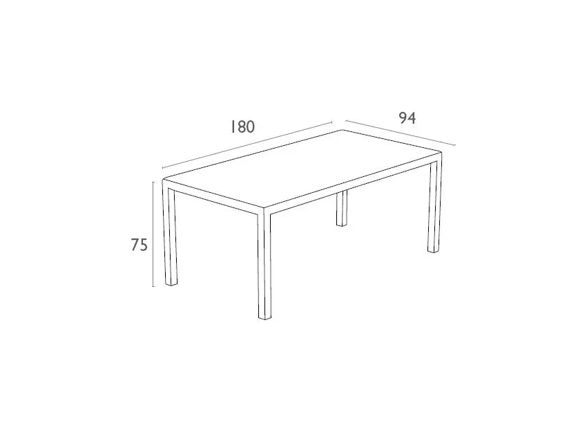 FL 7 Piece Tahiti Hospitality Outdoor Dining Table with Florida Chair