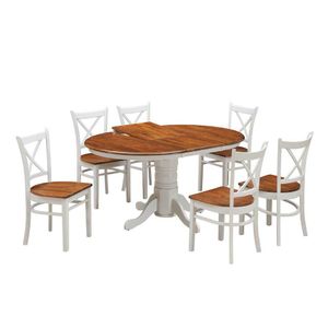 VI Hobart Timber Pedestal Based Oval Extendable Dining Table thumbnail 3