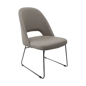 FL Orleans Upholstered Aluminium Sled Base Hospitality Dining Chair thumbnail 5
