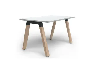 OL Plantation Melamine Top Timber Leg Single Sided Desk thumbnail 9