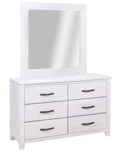 VI Florida Mountain Ash Timber 6 Drawer Dresser with Mirror thumbnail 2