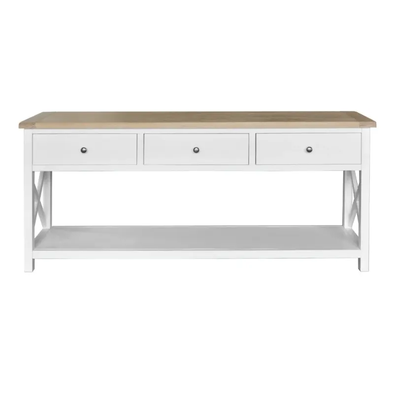 VI Shellwood Solid Timber 3 Drawer Console Table