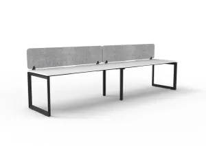 RL Infinity Loop Leg Single Sided Workstation with Grey Eco Panel Screen thumbnail 17