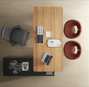 GP Novara Executive Desk With Return thumbnail 1
