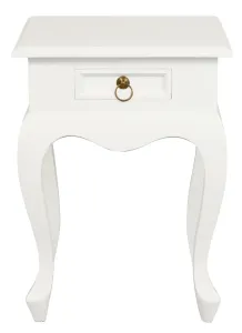 CT Queen Anne Solid Timber 1 Drawer Lamp Table thumbnail 5