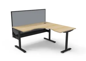 RL Halo Static Corner Workstation with Aluminium Framed Screen thumbnail 7