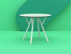 FL Max 90 Hospitality Outdoor Round Dining Table thumbnail 3