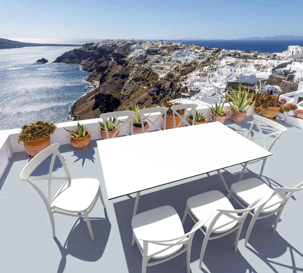 FL Cross Back Hospitality Outdoor Chair