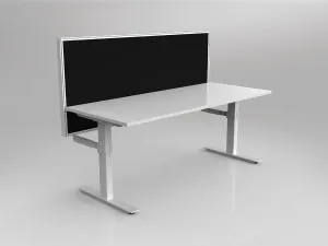 OL Agile 1 Person Workstation with 50mm Central Divider Screen thumbnail 14