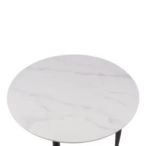BT Fiore 120cm Round Dining Table Marble Sintered Stone Top thumbnail 3