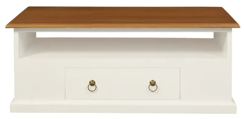 CT Tasmania Solid Timber 2 Drawer Coffee Table