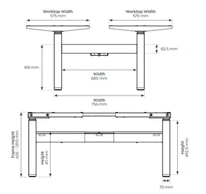 OL Agile Motion+ Electric Height Adjustable Round Leg 1 User Desk thumbnail 4